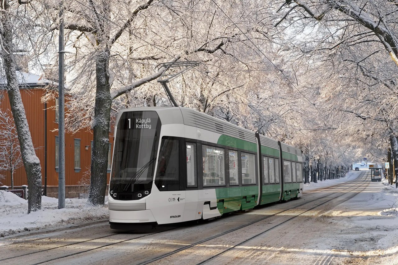 Stadler поставит до 183 трамваев Tango Nordic для Хельсинки