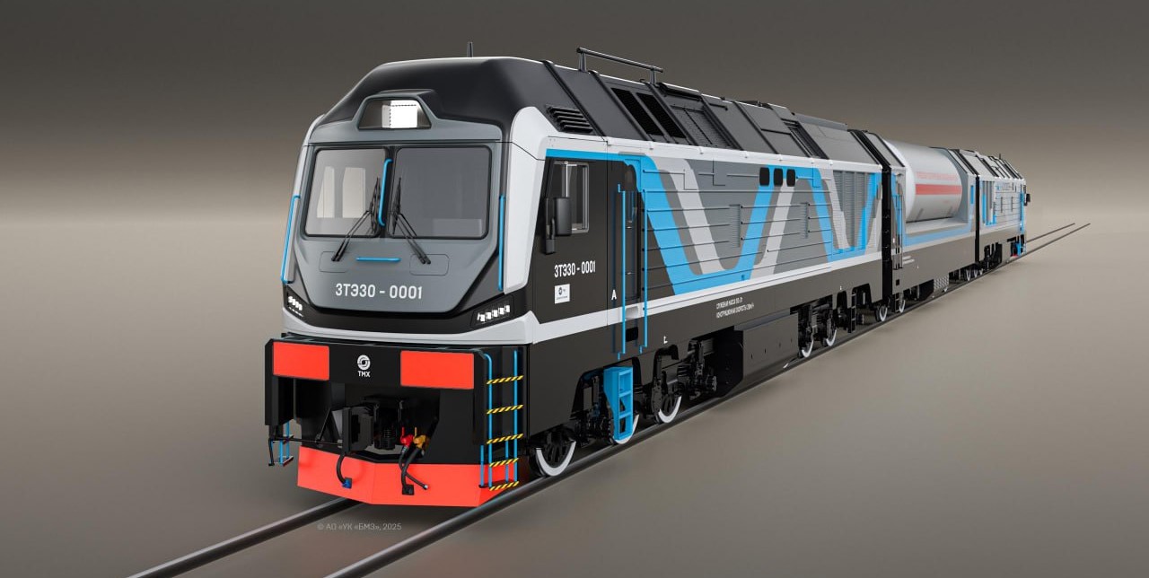 ТМХ собирает опытный образец газодизельного локомотива 3ТЭ30